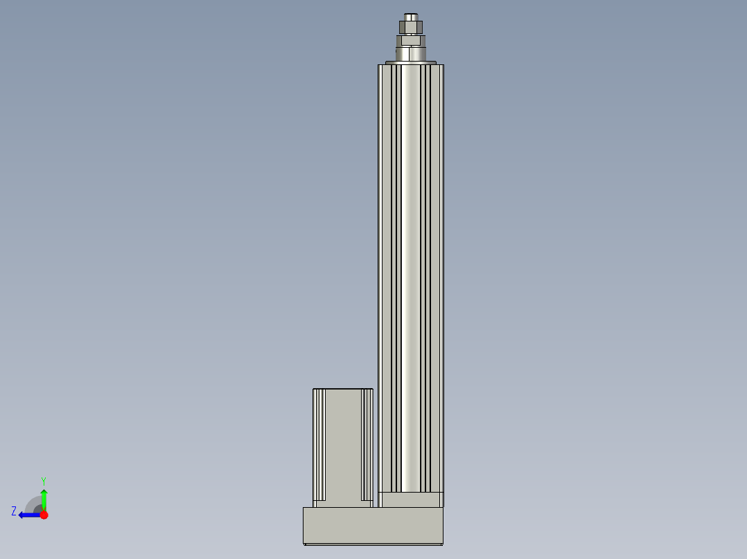 12VZ电动缸-VZ6-S300-BD右视图