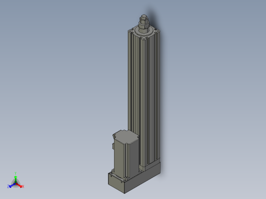 12VZ电动缸-VZ6-S300-BD正等轴测缩略图