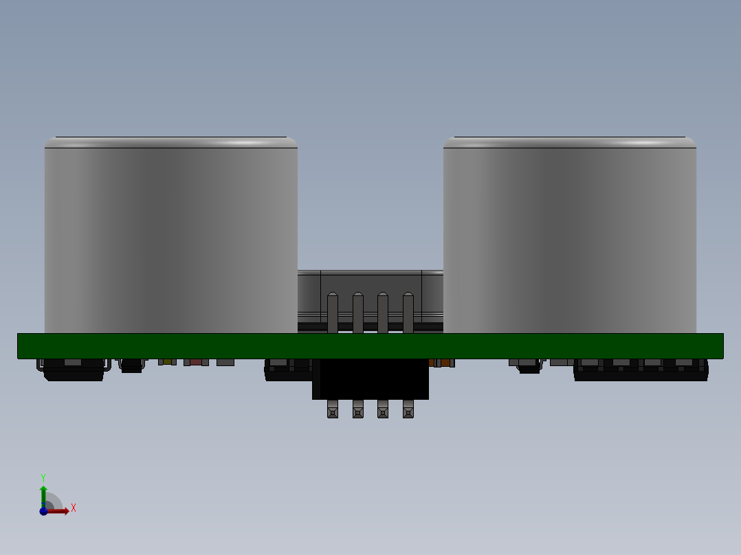 超声波传感器前视图