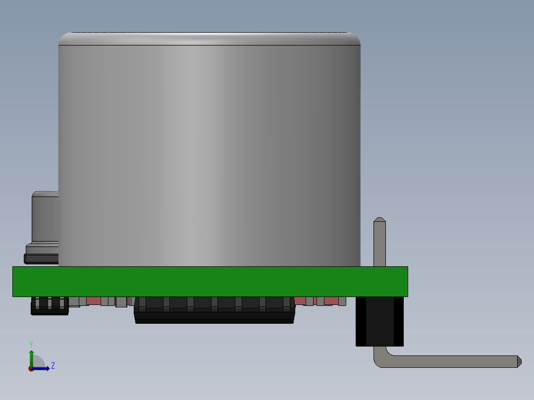 超声波传感器左视图