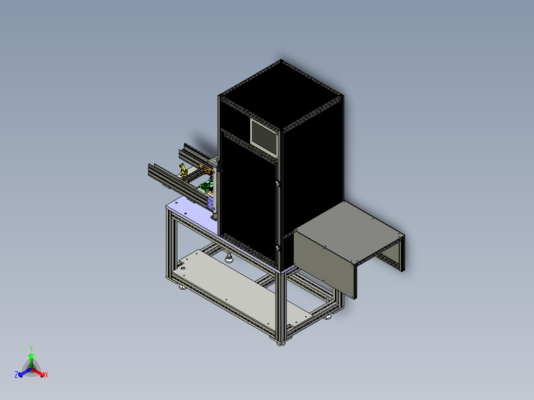 ccd产品合格及装配合格尺寸检测工位step正等轴测图
