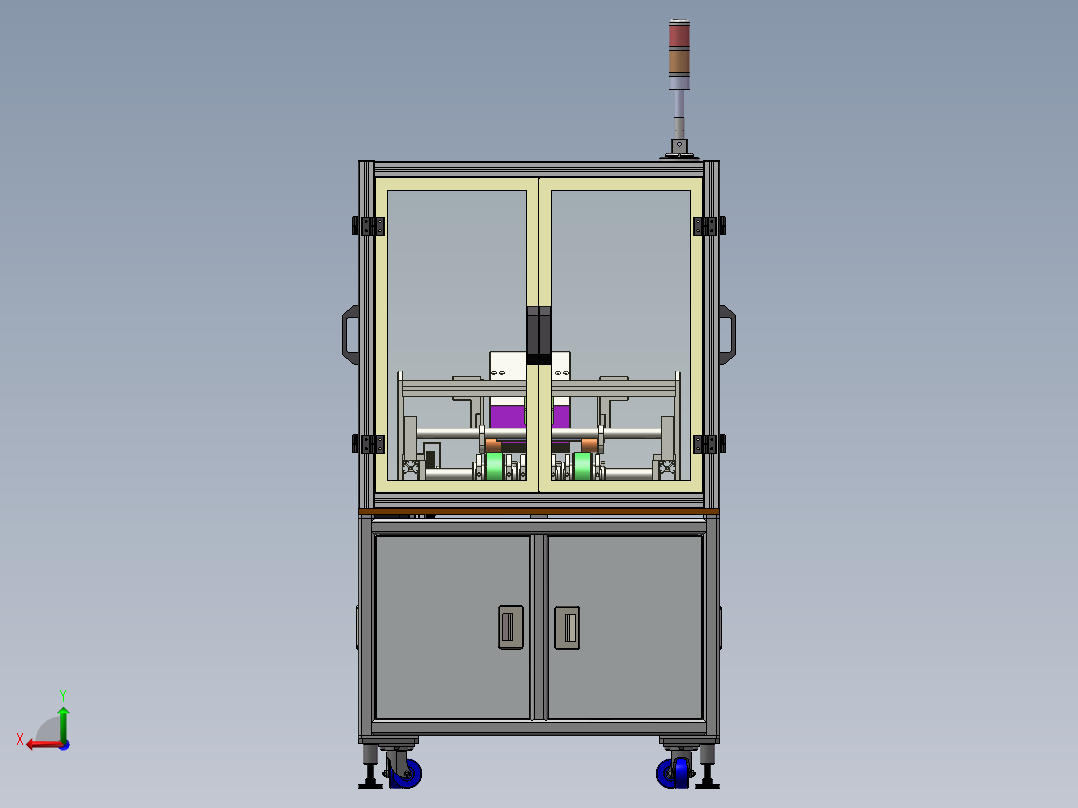 分页发卡撕膜机后视图