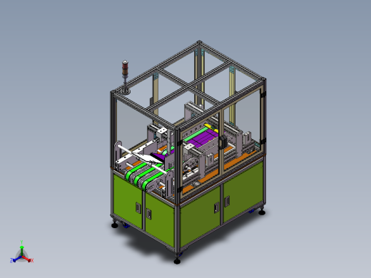 分页发卡撕膜机正等轴测缩略图