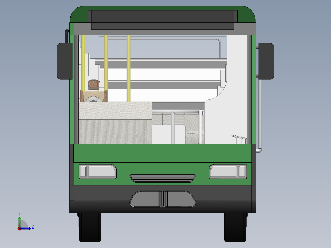 客车、公交车(25)左视图