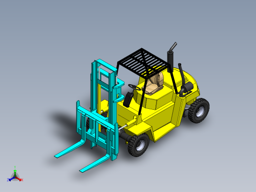 叉车正等轴测缩略图