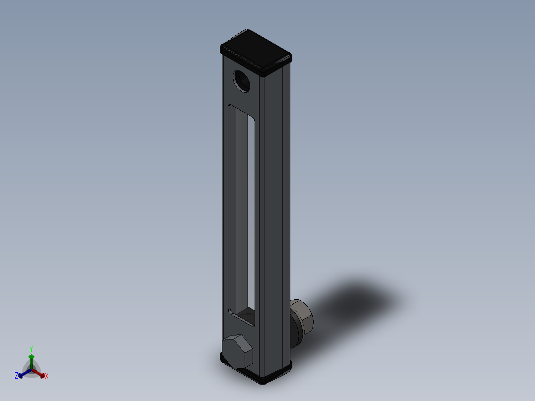 带电动液压闪光装置正等轴测图