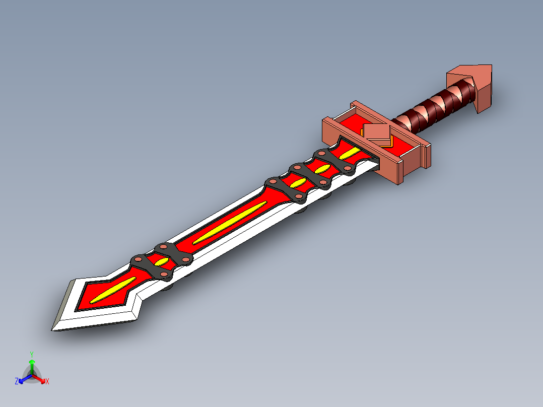 B3003800-浩劫之边宝剑主视图