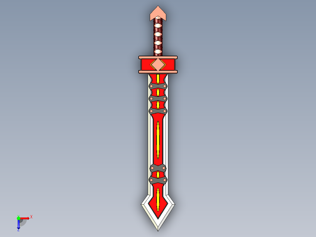 B3003800-浩劫之边宝剑俯视图