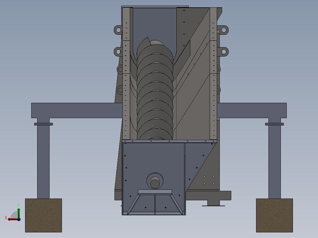A2004575-木屑计量螺旋后视图