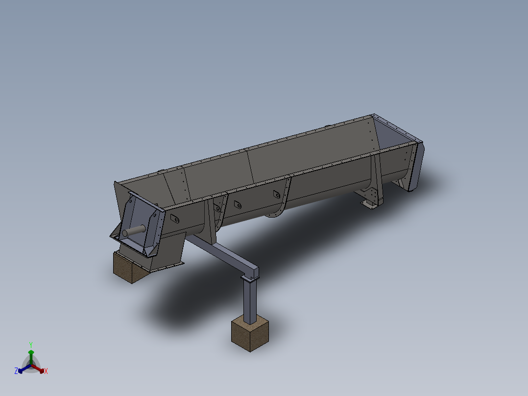 A2004575-木屑计量螺旋正等轴测图