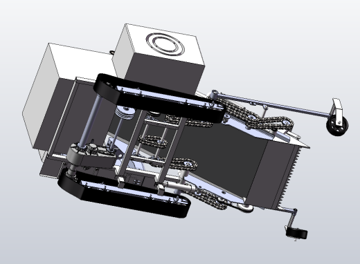 自走式叶类蔬菜收获机设计三维SolidWorks模型3D建模+CAD图+说明缩略图