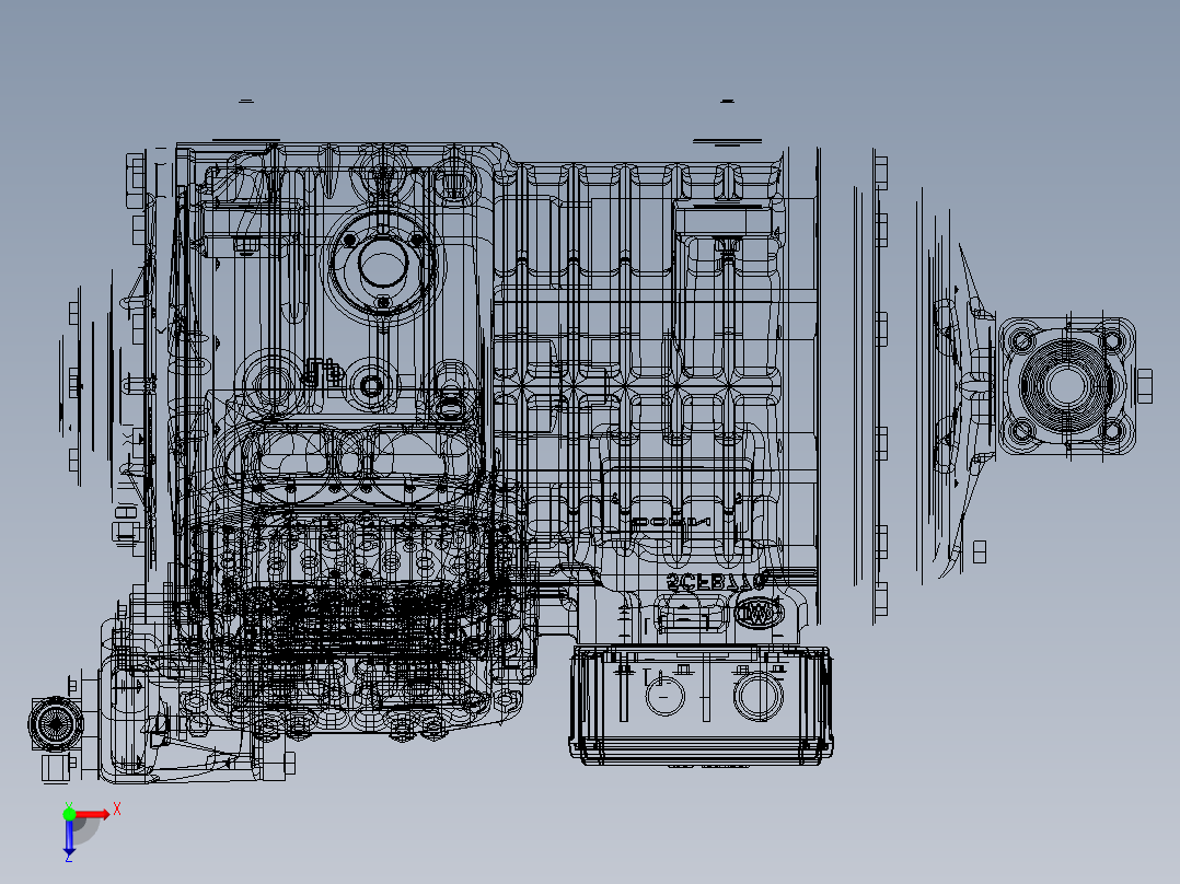 压缩机Dorin H1502CS-H2400CC俯视图