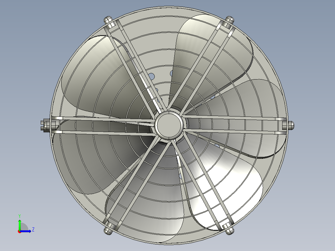 温室循环风机左视图