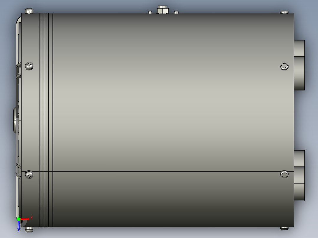 温室循环风机俯视图