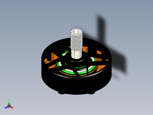 轴飞 AZ2807 电机正等轴测缩略图