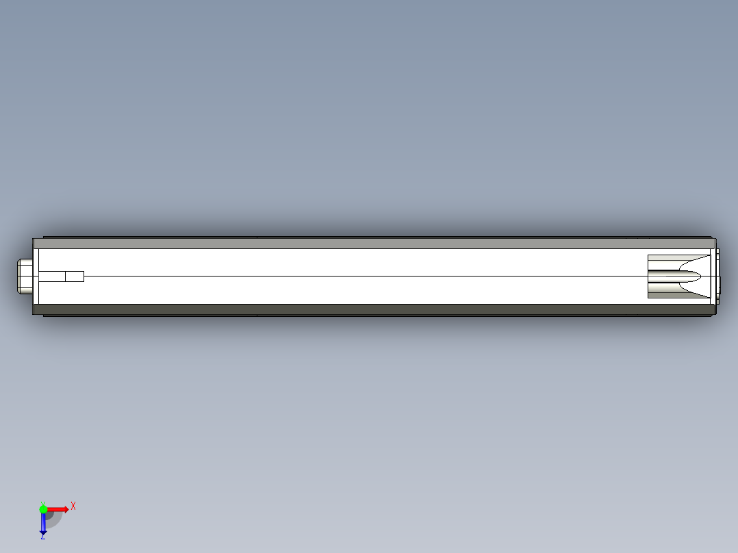 手枪左轮冲锋枪老式狙击步枪设计3D图纸K3 Pistol f3d stp俯视图