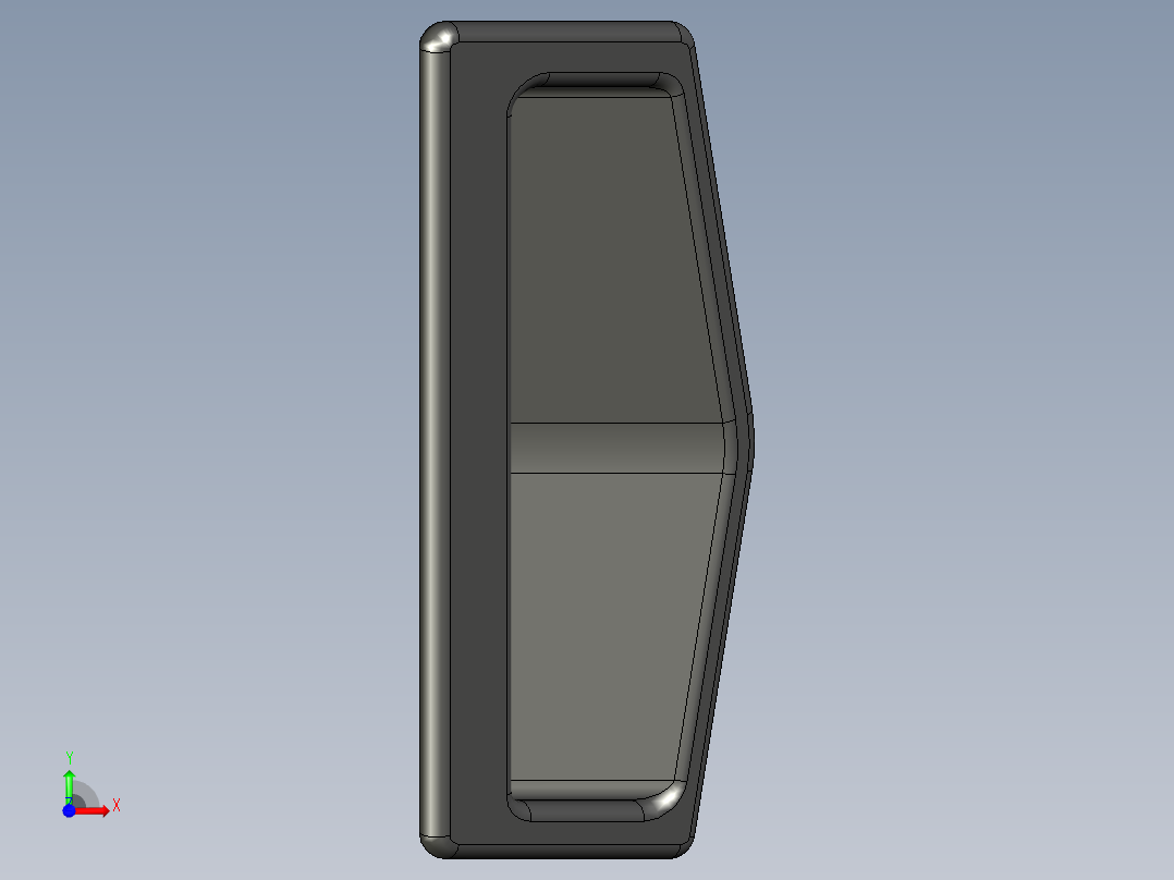 阴阳角尺前视图