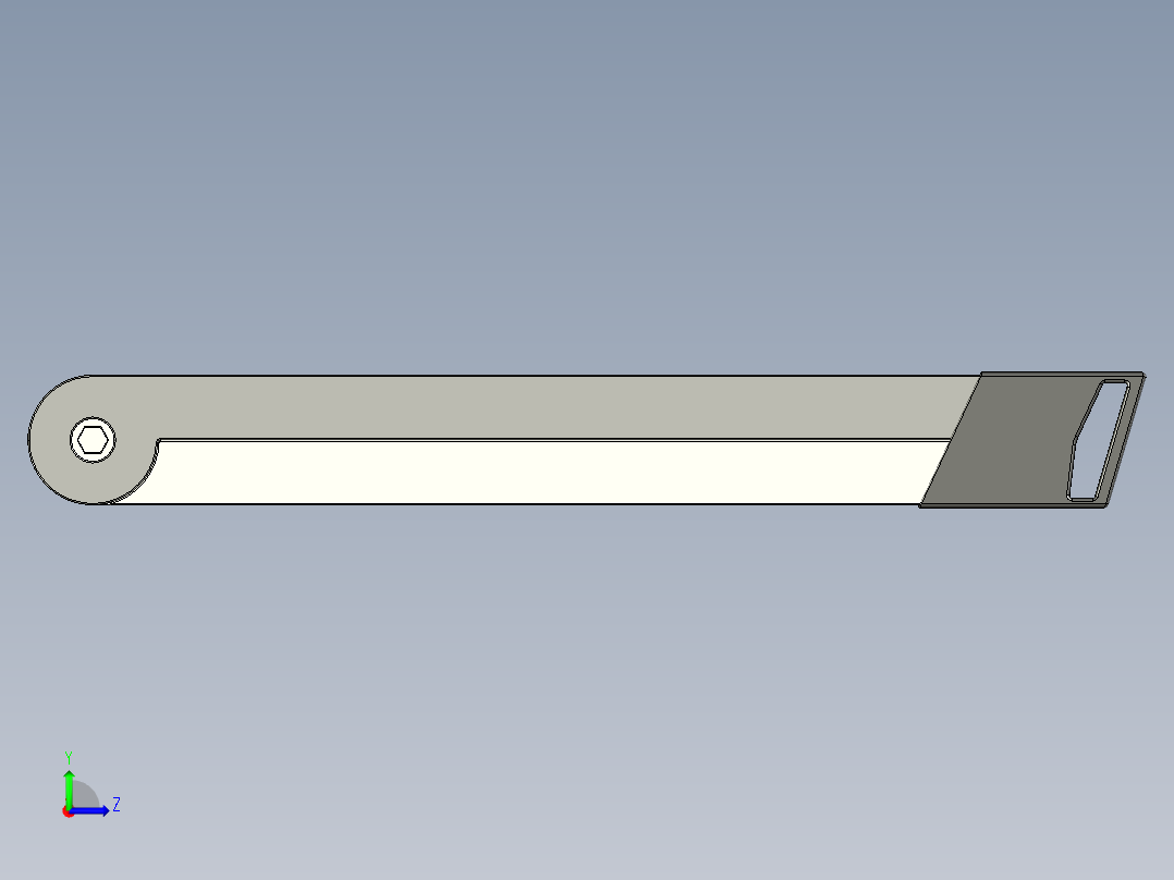 阴阳角尺左视图