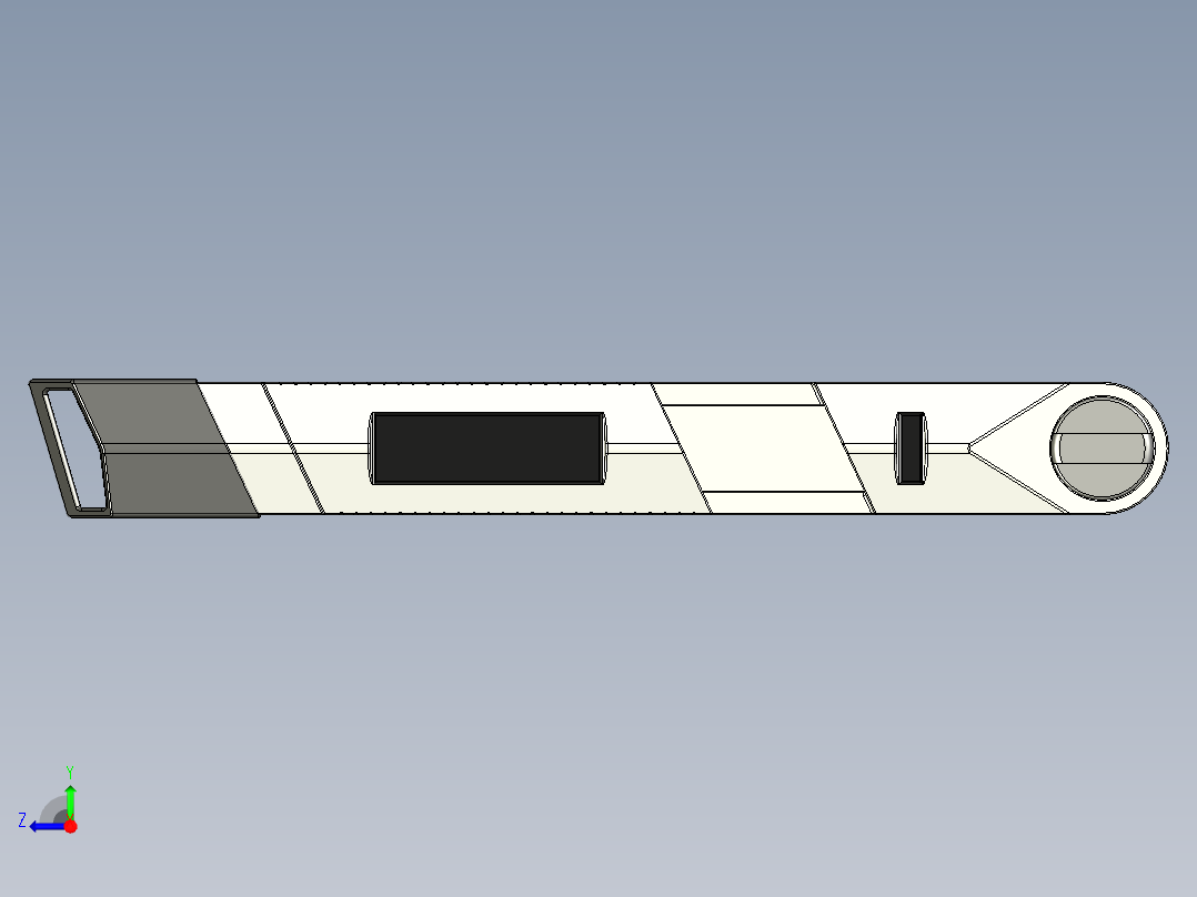 阴阳角尺右视图