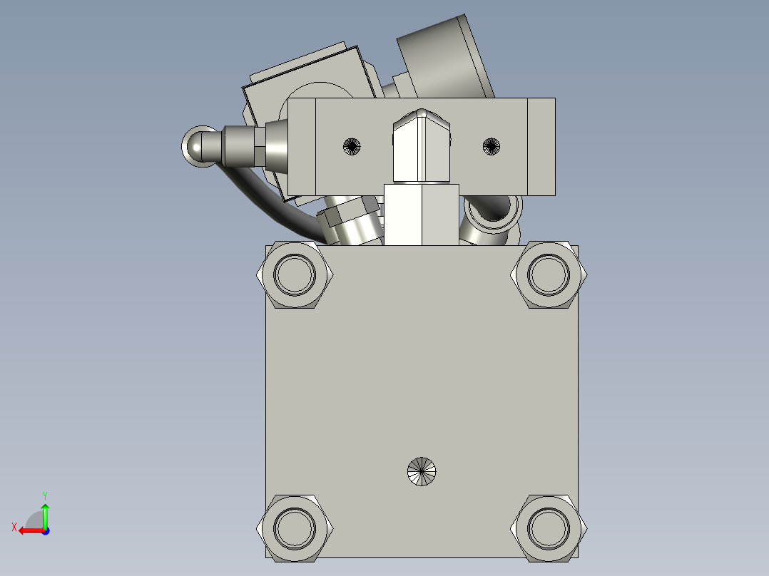 SMART标准气液增力缸BS04-100-20后视图