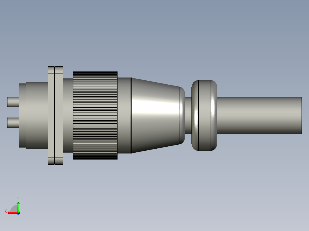 WS20J3QZ3针公母头一套额定电流25A后视图