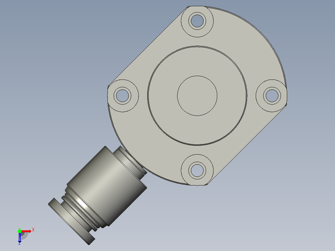 RV-1吸气转配图俯视图