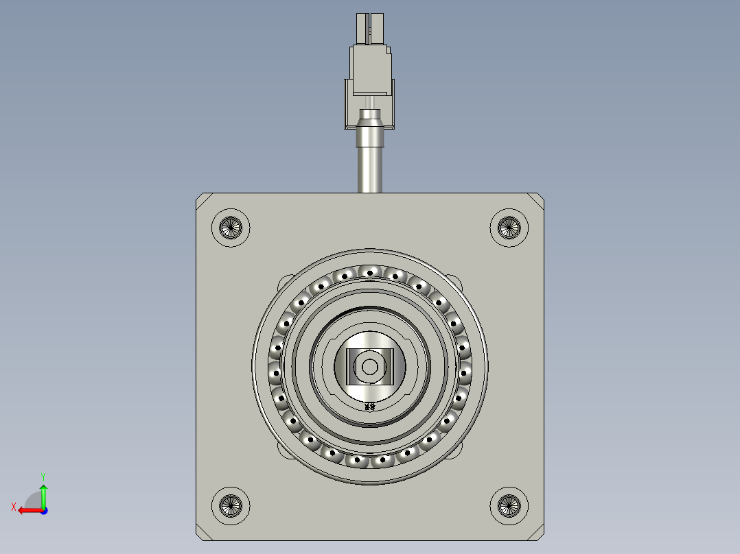 中节标识定位组件后视图