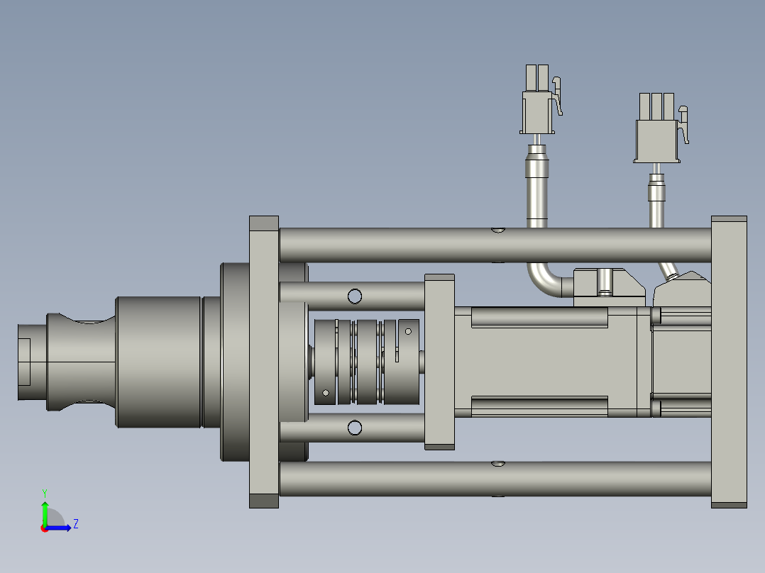 中节标识定位组件左视图