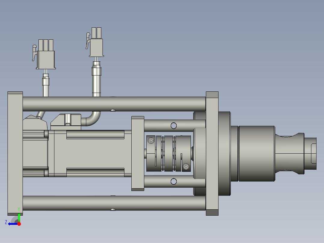 中节标识定位组件右视图