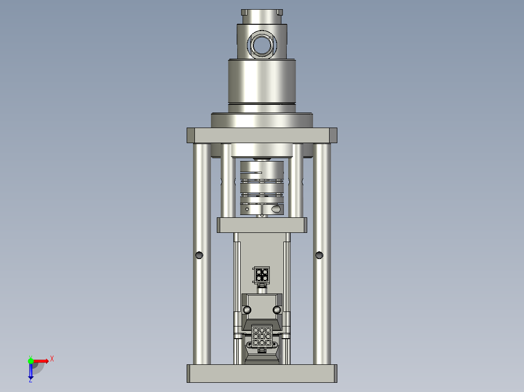 中节标识定位组件俯视图