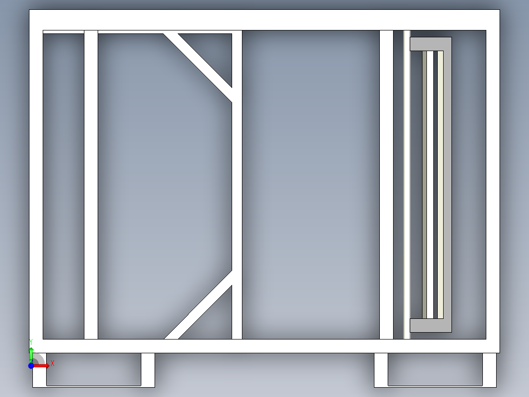GOLF A6天窗料架前视图