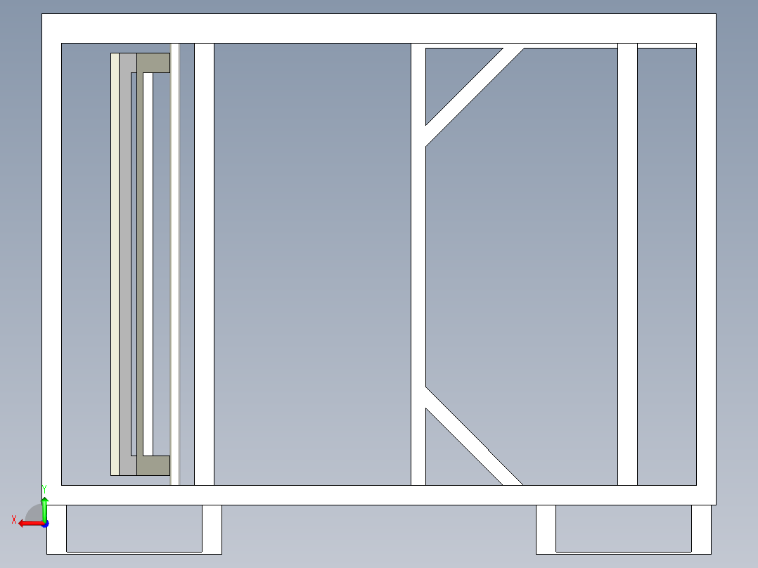 GOLF A6天窗料架后视图