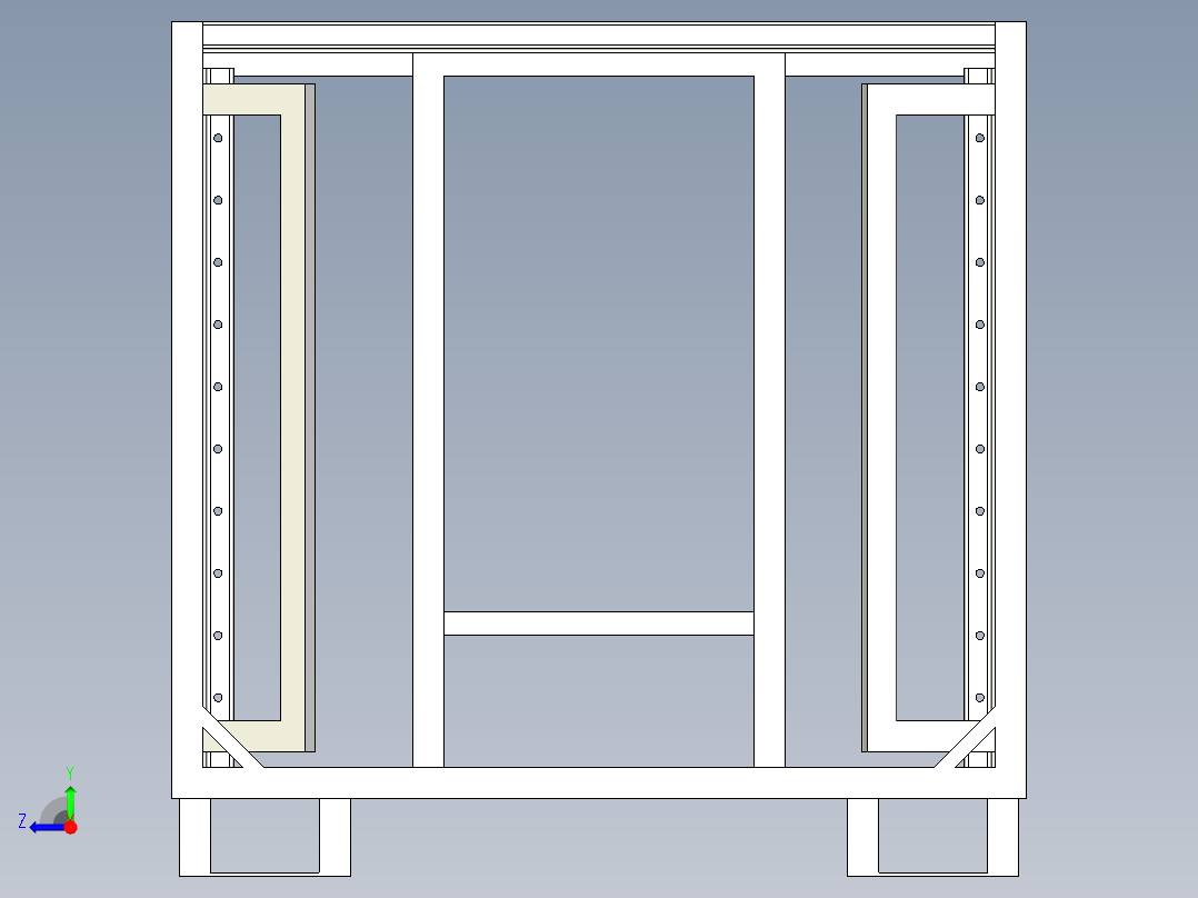 GOLF A6天窗料架右视图