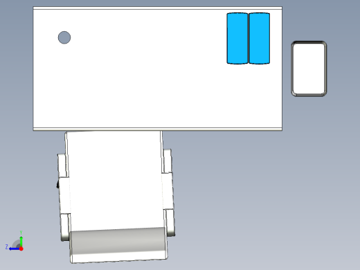 单人办公桌右视缩略图