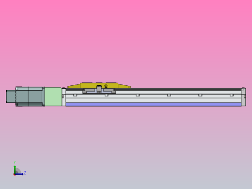 内嵌式螺杆 GTH12-400W伺服[GTH12-L20-350-BC-S400W-C2-N]丝杆滑台模组西门子马达左视缩略图