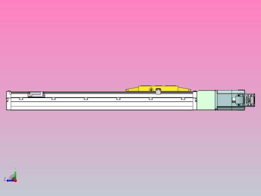 内嵌式螺杆 GTH12-400W伺服[GTH12-L20-350-BC-S400W-C2-N]丝杆滑台模组西门子马达右视缩略图