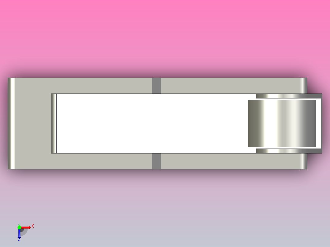 微型限位开关俯视图