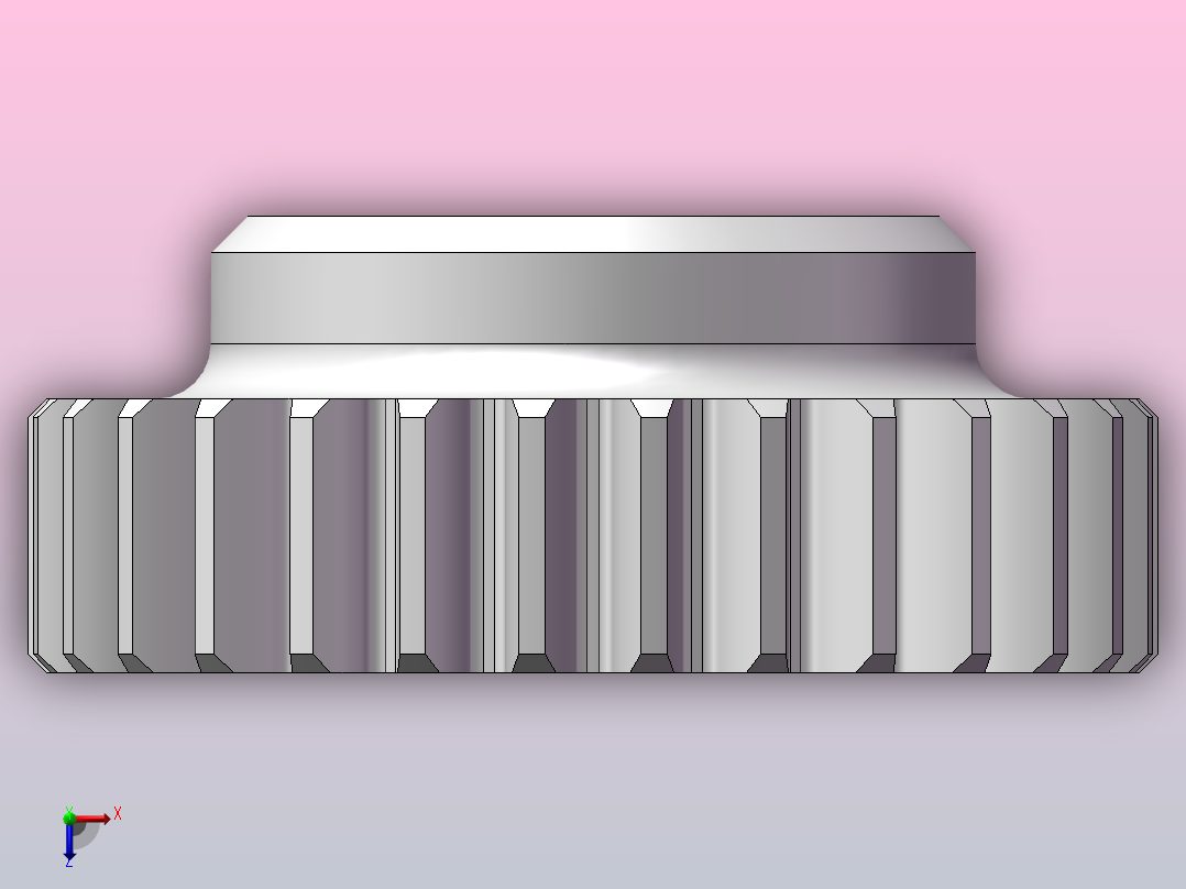 圆柱齿轮29×2俯视图