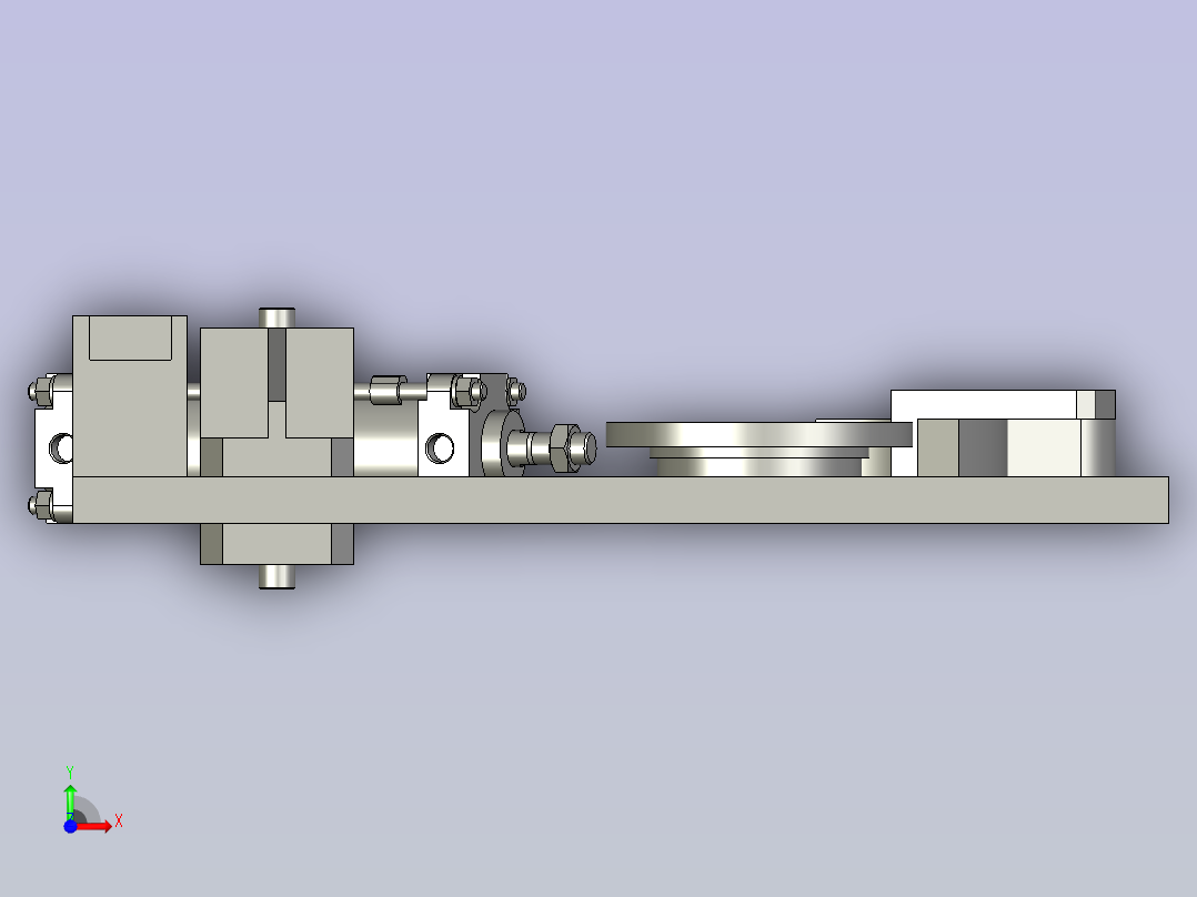 扣合机构前视图
