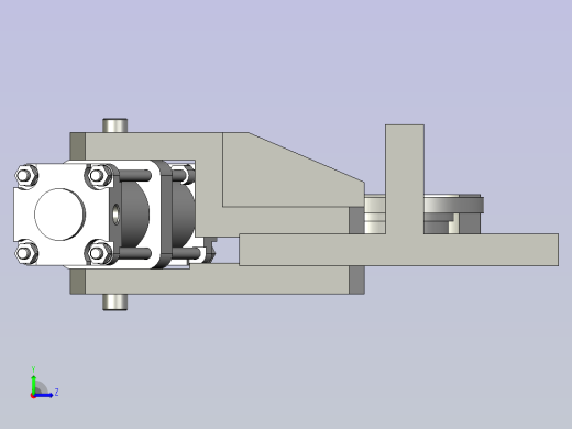 扣合机构左视缩略图