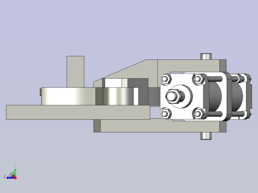 扣合机构右视缩略图