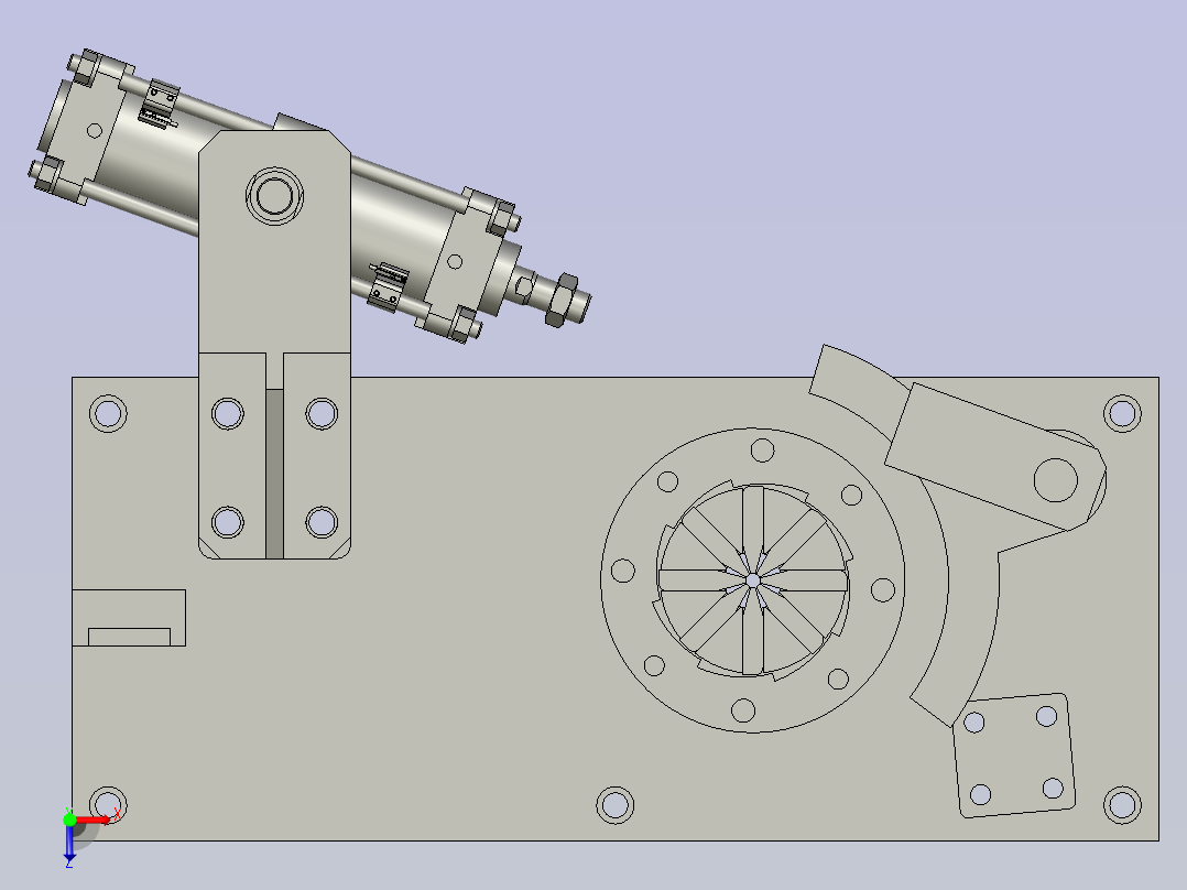 扣合机构俯视图