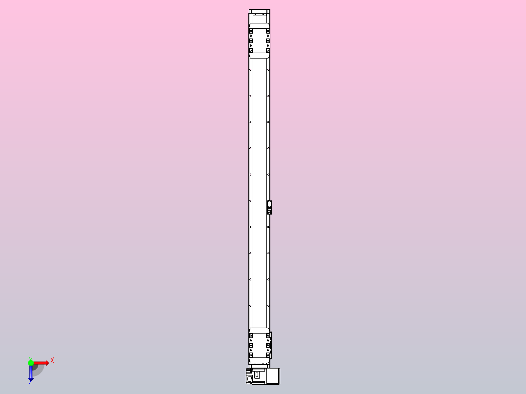 皮带直线轴双滑块型TPA-GCBS-80-P60-L500-RU-M20-N3俯视图