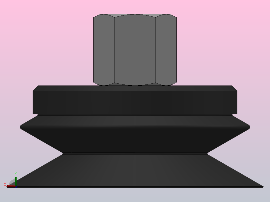 PS-J-F(φ15~φ50)真空吸盘[PS-50-J-F-N]后视图