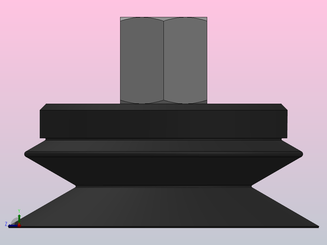 PS-J-F(φ15~φ50)真空吸盘[PS-50-J-F-N]右视图