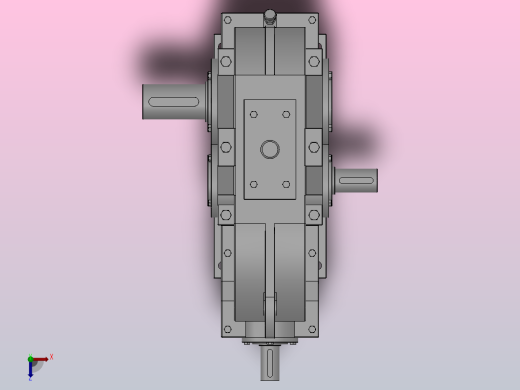 DBY型圆锥圆柱齿轮减速器[DBY315-4 S]俯视缩略图