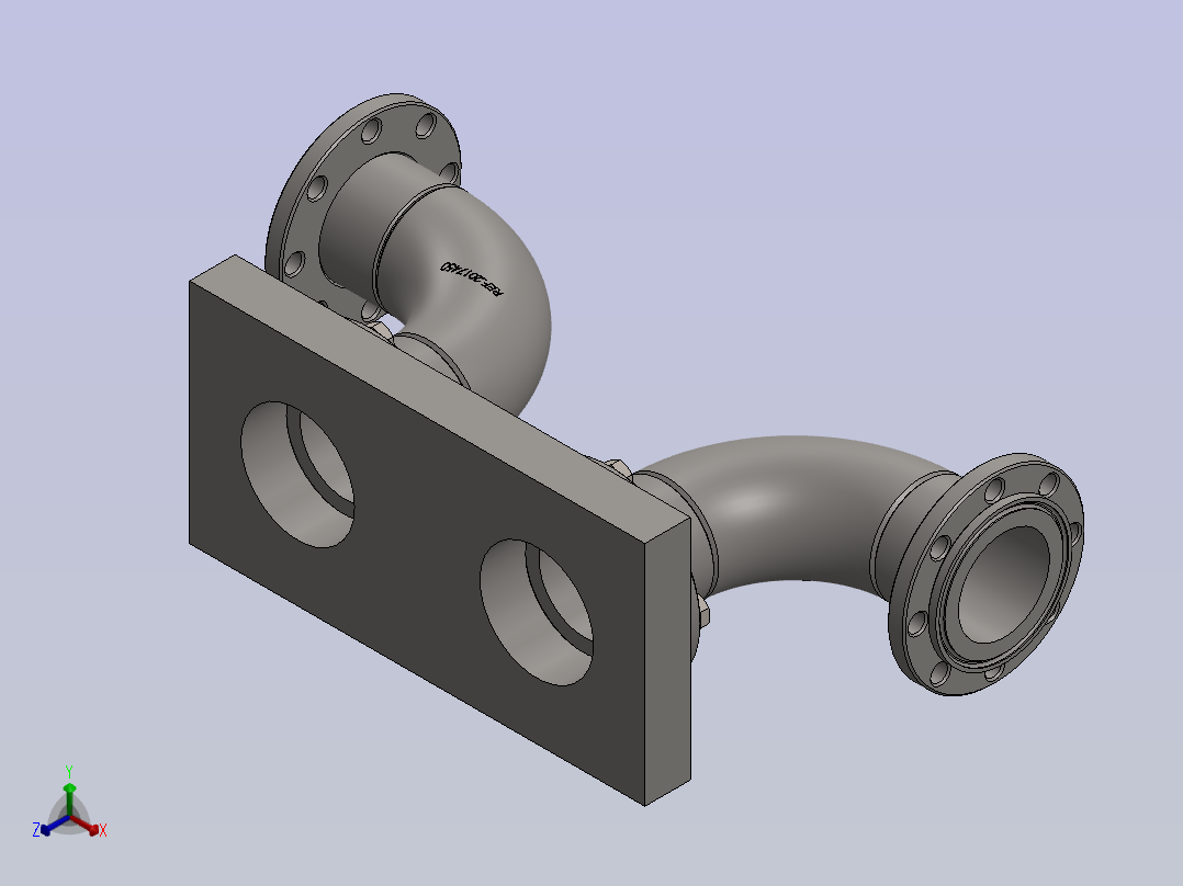 可调节的抽屉组件正等轴测图