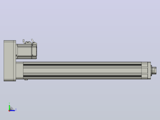 伺服电缸MRB80系列P10平行安装1：1（内螺纹）MRB80-L10-S500-MRQD-MRN-P10-750W左视缩略图