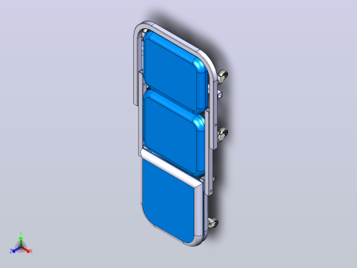 可折叠带轮作业垫3D数模图纸 STP格式