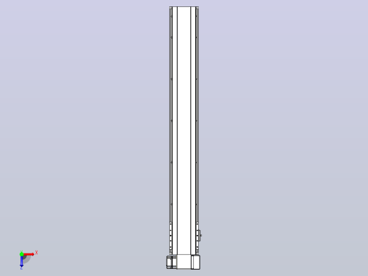 皮带直线轴半封闭可选导轨TPA-HNB-140D-120-L950-RP-C-P40-N3俯视缩略图